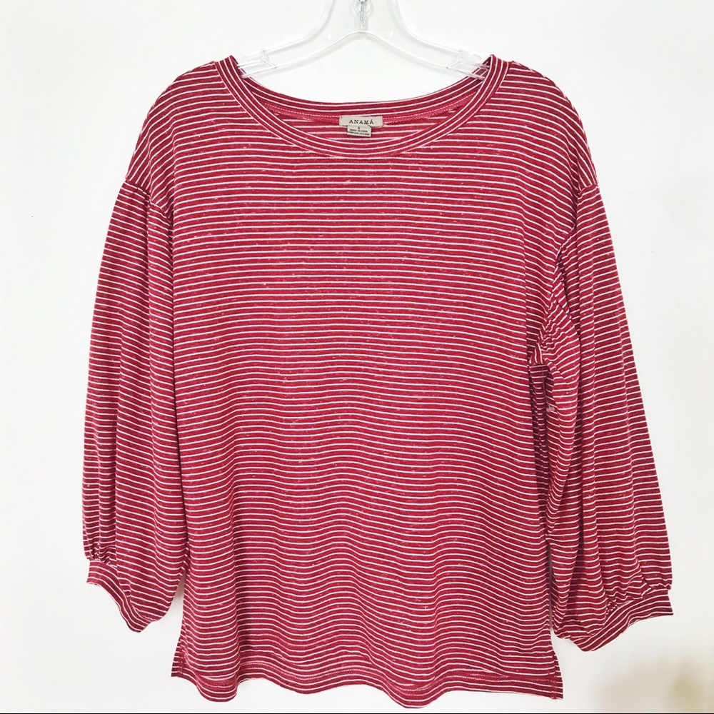 Anthropologie Anama Comfy Cute Striped T | S